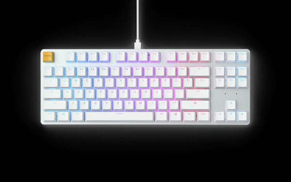Glorious GMMK 85% Tenkeyless TKL Gaming Keyboard White - Anigma